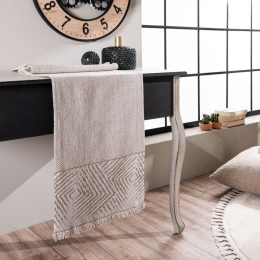 Τραβέρσα Philadelphia 02 Beige Teoran 45X180 Ακρυλικό,Βαμβάκι, Polyester