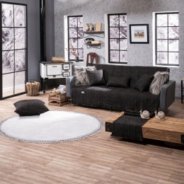 Τραβέρσα Sacramento 09 Black Teoran 45X180 Ακρυλικό,Βαμβάκι, Polyester