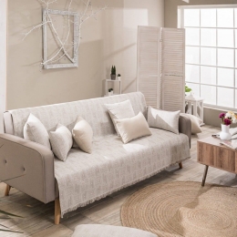 Ριχτάρι Messina 02 Beige Teoran Πολυθρόνα 180x150cm Βαμβάκι-Πολυέστερ