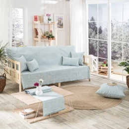 Ριχτάρι Savona 05 Blue Teoran Τριθέσιο 180x300cm Βαμβάκι-Πολυέστερ