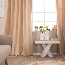Κουρτίνα Prado 14 Peach Teoran 140X280 Βαμβάκι-Πολυέστερ