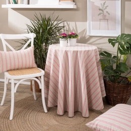 Ροτόντα Prado 06 Pink Teoran Diameter 180cm Φ180 Βαμβάκι-Πολυέστερ