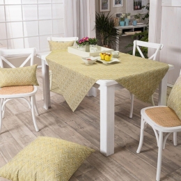 Τραπεζομάντηλο Rota 08 Lime Teoran 135X135cm Ακρυλικό,Βαμβάκι, Polyester
