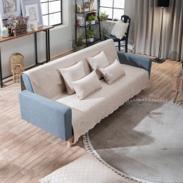 Ριχτάρι Harlem 14 Somon-Grey Teoran Τριθέσιο Ακρυλικό,Βαμβάκι, Polyester