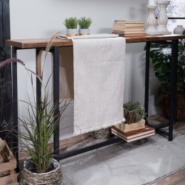 Τραβέρσα Melrose 01 Ecru Teoran 45X180 Ακρυλικό,Βαμβάκι, Polyester