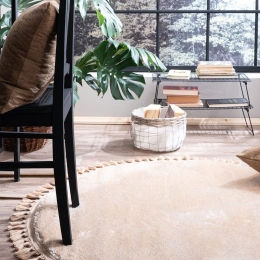 Χαλί Softy New 02 Camel Teoran 120X120cm Round