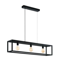 Φωτιστικό Οροφής Elswick 49564 Black Eglo Μέταλλο