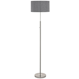Φωτιστικό Δαπέδου Led Romao 95353 Grey Eglo Μέταλλο,Ύφασμα