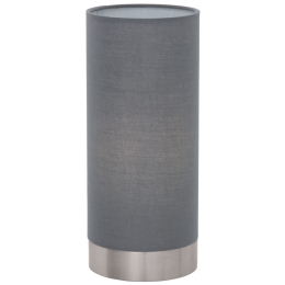 Φωτιστικό Επιτραπέζιο Pasteri 95119 Grey Eglo Μέταλλο,Ύφασμα