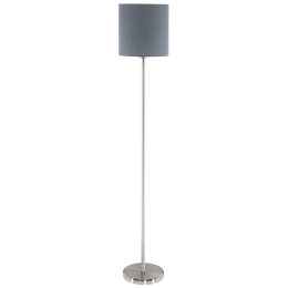 Φωτιστικό Δαπέδου Pasteri 95166 Grey Eglo Μέταλλο,Ύφασμα
