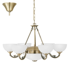 Φωτιστικό Οροφής Savoy 82749 White Eglo Μέταλλο,Γυαλί