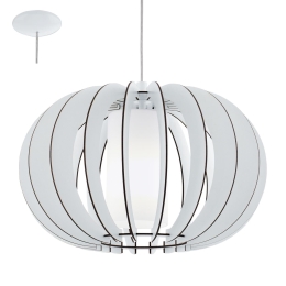 Φωτιστικό Οροφής Stellato 2 95606 White Eglo Μέταλλο,Ξύλο