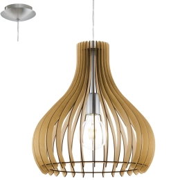 Φωτιστικό Οροφής Tindori 96258 Honey Eglo Metal,Wood