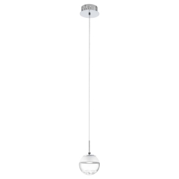 Φωτιστικό Οροφής Led Montefio 1 93708 White Eglo Μέταλλο,Γυαλί