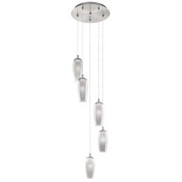 Φωτιστικό Οροφής Led Farsala 96345 Black-Clear Eglo Μέταλλο,Γυαλί