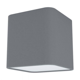 Φωτιστικό Οροφής-Πλαφονιέρα Posaderra 99304 140X140 Grey Eglo Μέταλλο,Ύφασμα