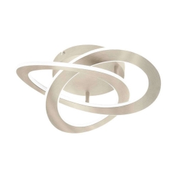 Φωτιστικό Οροφής-Πλαφονιέρα Rolimare 900419 42x40x13cm Led 35W Satin Nickel Eglo