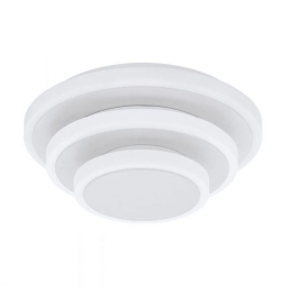 Φωτιστικό Οροφής-Πλαφονιέρα Led Elgvero 98676 3000K White Eglo Μέταλλο,Πλαστικό