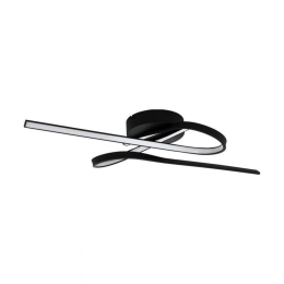 Φωτιστικό Οροφής-Πλαφονιέρα Led Selvina 99323 3000K Black Eglo Αλουμίνιο, Πλαστικό