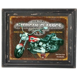 Vekrakis Πίνακας Ξύλινος “American Classics” 38Χ47Χ2 Μπορντώ