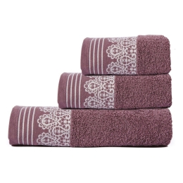 Πετσέτα Alma Violet Sb Home Χεριών 30x50cm 100% Βαμβάκι