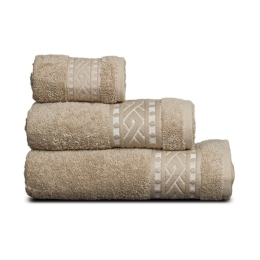 Πετσέτα Rayan Beige Sb Home Χεριών 30x50cm 100% Βαμβάκι