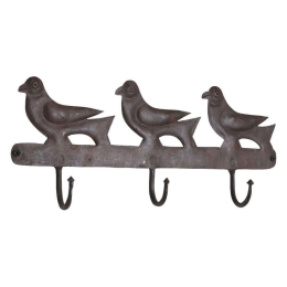 Κρεμάστρα Τοίχου 3 Θέσεων ACIR00400C 35x4,5x15cm Black Μέταλλο