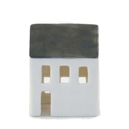 Κηροπήγιο για Ρεσώ Σπίτι EI5685 Νο85 5x5,5x6cm Grey Πορσελάνη
