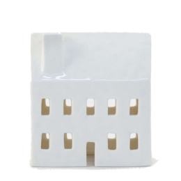 Κηροπήγιο για Ρεσώ Σπίτι EI5686 Νο86 9,5x4,5x10cm White Πορσελάνη