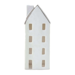 Κηροπήγιο για Ρεσώ Σπίτι EI5687 Νο87 5x5x10cm White Πορσελάνη