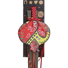 Γούρι Κρεμαστό Ρόδι Funky-Καρδιές LU22001C 33cm Multi