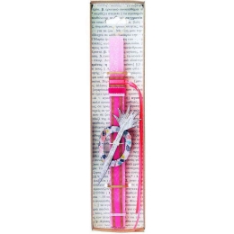 Λαμπάδα Με Κλιπ Μαλλιών LA22031E 30cm Pink-Multi