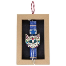 Λαμπάδα 20 Tattoo Γάτα LA21204A 20cm Blue-Multi