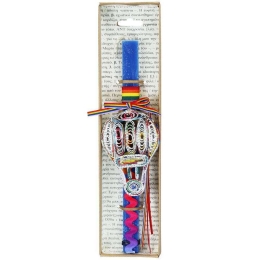Λαμπάδα Αερόστατο LA23003B 30cm Blue-Multi