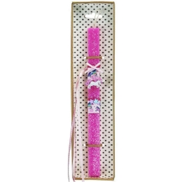 Λαμπάδα Μονόκερος Magical LA23049B 30cm Fuchsia