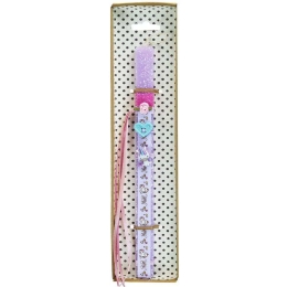 Λαμπάδα Μονόκερος Love LA23050B 30cm Lilac