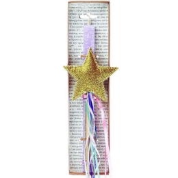 Λαμπάδα Με Μαγικό Ραβδί LA22038A 30cm Lilac-Gold