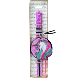 Λαμπάδα Μονόκερος Sylvie LA22033C 30cm Purple-Multi