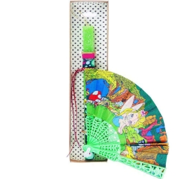 Λαμπάδα Παιδική Βεντάλια LA22049D 30cm Multi