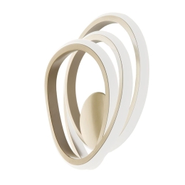 Φωτιστικό Τοίχου - Απλίκα Led AP.GOLDEN/ORO 23W 3000K 2300Lm 23x17x25cm Gold Ondaluce Μέταλλο,Γυαλί