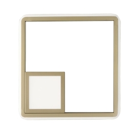 Φωτιστικό Τοίχου Led Dowel AP.DOWEL/ORO Gold Ondaluce Μέταλλο,Γυαλί