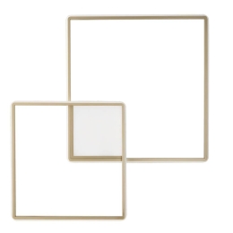 Φωτιστικό Τοίχου Led Dowel PL.DOWEL/GR-ORO Gold Ondaluce Μέταλλο,Γυαλί