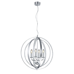 Φωτιστικό Οροφής Candela 102000405 Silver Trio Lighting Αλουμίνιο