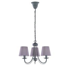 Φωτιστικό Οροφής Cortez 110600378 Cement Trio Lighting Μέταλλο,Ύφασμα