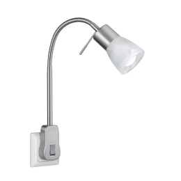 Φωτιστικό Τοίχου - Πρίζας Levisto 891010107 Nickel Trio Lighting Μέταλλο