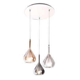 Φωτιστικό Οροφής Lila 3481-47-297 Multi Fabas Luce Μέταλλο,Γυαλί