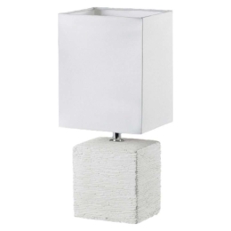 Φωτιστικό Επιτραπέζιο Ping R50131001 1xE14 40W 11x13x29cm White RL Lighting Κεραμικό,Ύφασμα