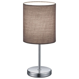 Φωτιστικό Επιτραπέζιο Jerry R50491011 1xE14 40W Φ13cm 28cm Grey RL Lighting Μέταλλο,Ύφασμα