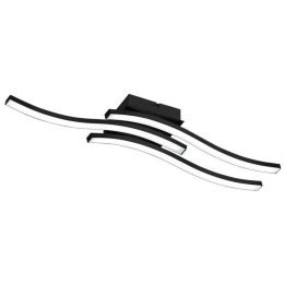 Φωτιστικό Οροφής - Πλαφονιέρα Route R62473132 3x5W Led 12x56x7cm 3000K Black RL Lighting Μέταλλο