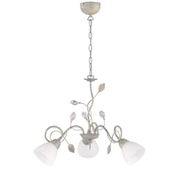 Φωτιστικό Οροφής Traditio 110700361 White-Grey Trio Lighting Μέταλλο,Γυαλί